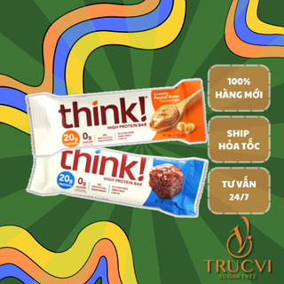Thanh Protein Bar không đường Think!( gymer, eat clean, keto)