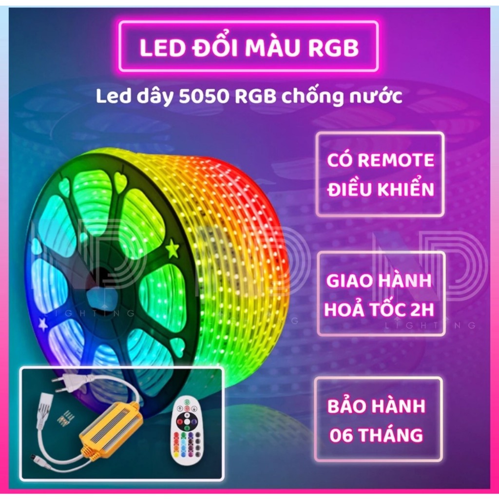 COMBO 10m, 20m  LED dây đổi màu 5050 RGB.