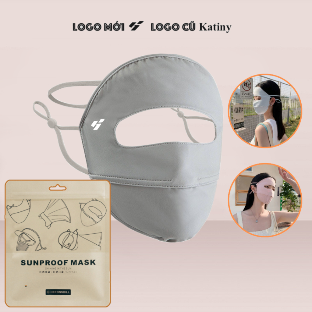 Khẩu trang kín mặt chống tia uv Hangkat KATINY chính hãng chống nắng Upf 50+