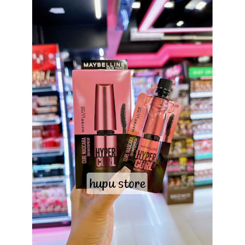[Date 2027] Mascara Cong Mi Maybelline Hyper Curl Waterproof (Gói 3ml)