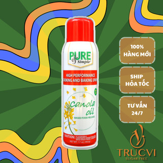 [17oz] Dầu Hoa Cải dạng xịt PURE & SIMPLE ( ăn kiêng,eat clean , keto ,gymer ,tiểu đường)
