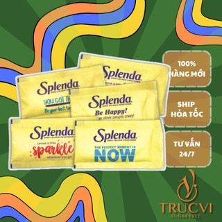 (Set 50-100-200 gói) ĐƯỜNG SPLENDA ăn kiêng Không Calo (tiểu đường, eat clean, keto)