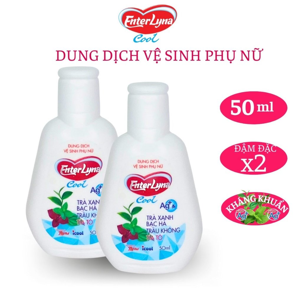 Dung dịch vệ sinh EnterLyna Cool tuýp 50ml chiết xuất tía tô, trầu không