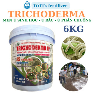 Men vi sinh nấm trichoderma xô 6kg dùng ủ phân và xử lý đất tott's fertilizer