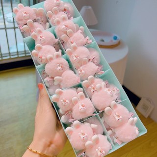 Kẹp tóc cho bé gái hình cục bông tai thỏ