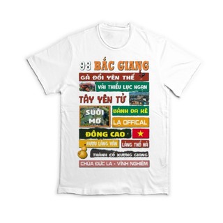 Áo thun unisex 63 Tỉnh Thành 98 Bắc Giang