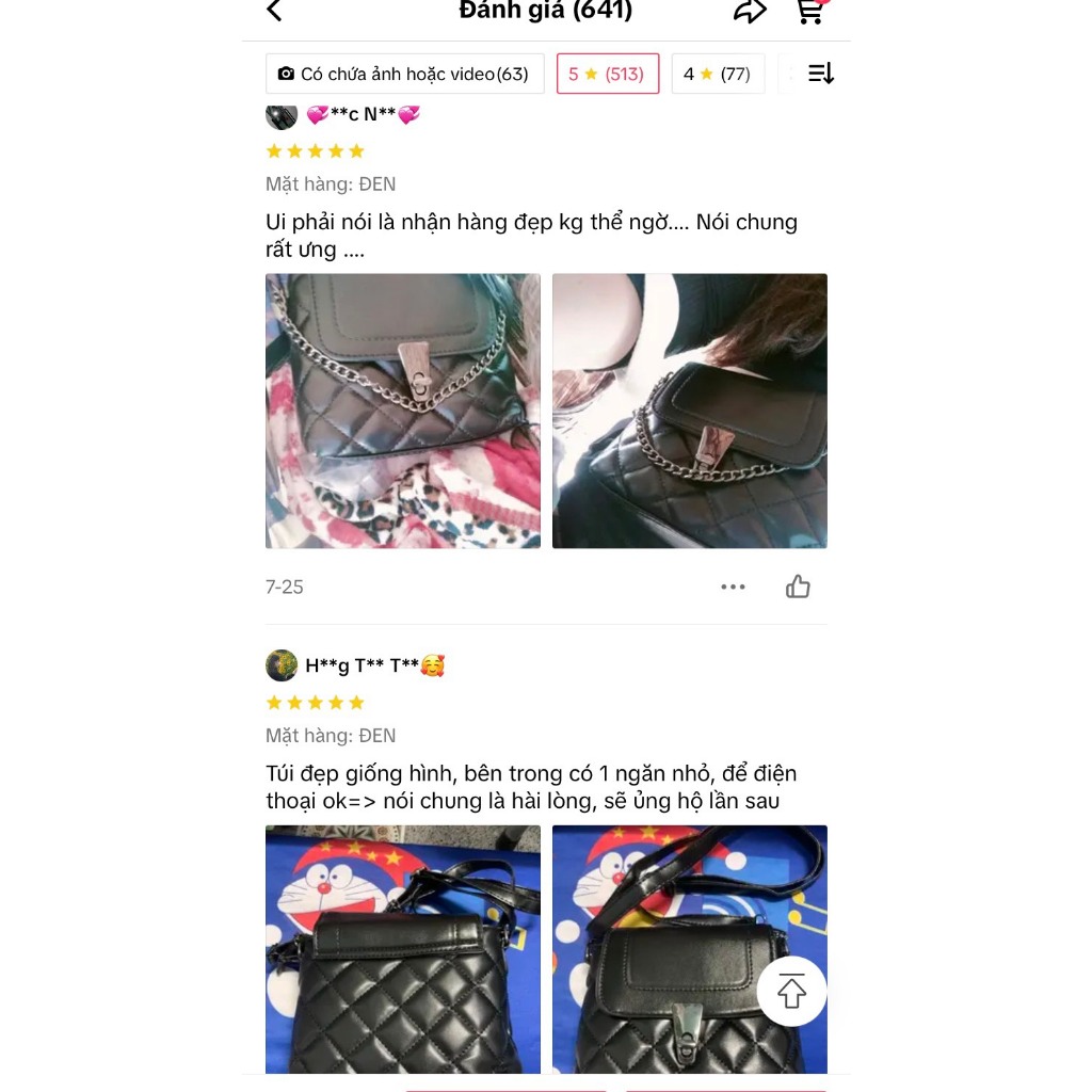 Túi xách đeo chéo nữ đi chơi khóa xoay chần trám - Túi xinh mint store PK 487