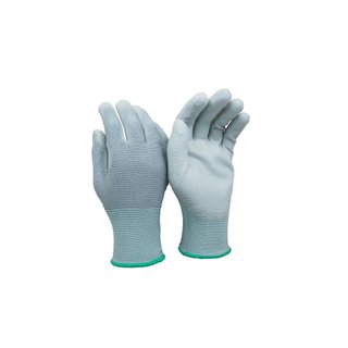 Găng tay bảo hộ, Găng tay xám phủ PU lòng bàn tay cao cấp cho xây dựng, cơ khí, làm gara oto. Hàng dày dặn, chắc chắn.