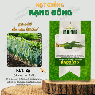 Hạt giống Hành Hương Chịu Nhiệt Rado 215 (2g~600 hạt) sinh trưởng mạnh, trồng quanh năm - Hạt giống Rạng Đông