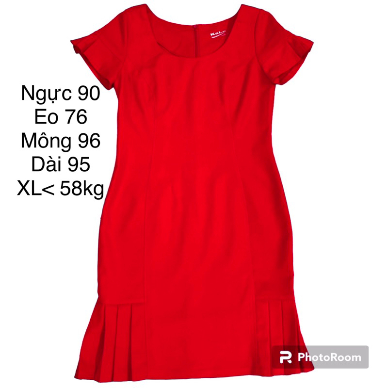 Pass đầm đỏ diện tết bigsize, đầm bigsize 2hand
