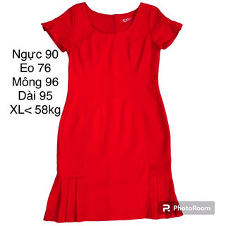 Pass đầm đỏ diện tết bigsize, đầm bigsize 2hand