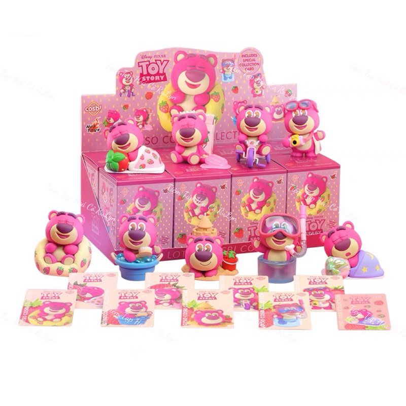 [Chính hãng Disney] Hộp ngạc nhiên blindbox Lotso Cosbi Collection Mô Hình Gấu Dâu Ngộ Nghĩnh, Siêu 