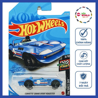 Xe mô hình Hot Wheels basic Corvette Grand Sport Roadster GRX92.