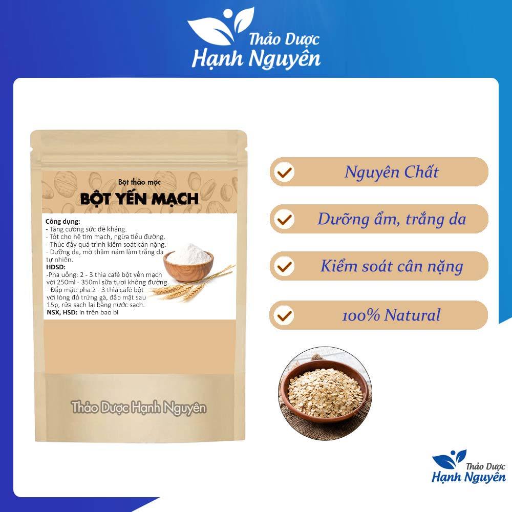 Bột yến mạch 500g, nguyên chất, thơm, mịn, bột đắp mặt dưỡng trắng da, giảm mụn, chống lão hoá