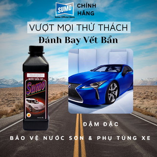Nước rửa xe sumo 1 lít chai vuông rửa xe đậm đặc bảo vệ nước sơn rửa mọi loại xe