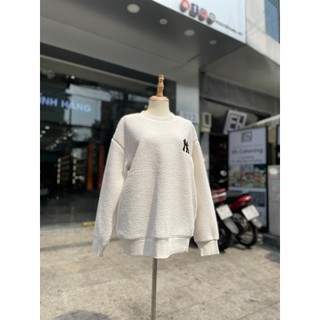 [Chính Hãng] Áo Sweater M - l - b Lông Logo Ny - White - Code: 3AMTEC616