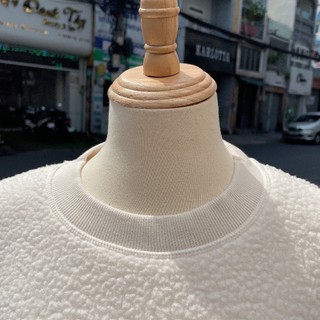 [Chính Hãng] Áo Sweater M - l - b Lông Logo Ny - White - Code: 3AMTEC616
