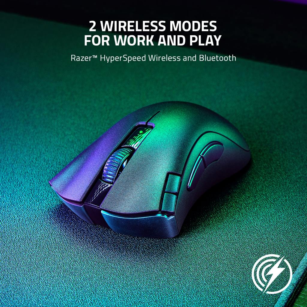 Chuột Gaming Razer DeathAdder V2 X | 2.4GHz và Bluetooth | 14000 DPI | Switch Cơ Gen-2 | 7 Nút Lập Trình | Công Thái Học | BigBuy360 - bigbuy360.vn