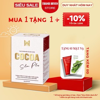 Giảm cân xxs cocoa slim plus chính hãng tặng detox hộp 20 viên