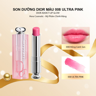 Son Dưỡng Môi Dior Addict Lip Glow 008 Ultra Pink Màu Hồng Cánh Sen Dưỡng Ẩm Cho Môi Mềm Mịn