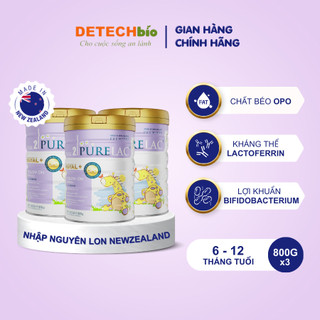 Combo 3 Sữa bột PURELAC 2 800g nhập khẩu New Zealand