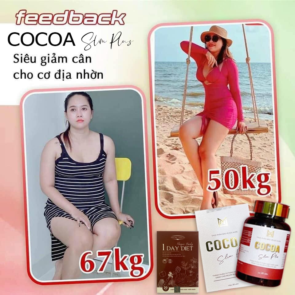Giảm Cân COCOA SLIM Thảo Mộc Giảm Cân Giảm Mỡ Bụng Cấp Tốc Chính Hãng