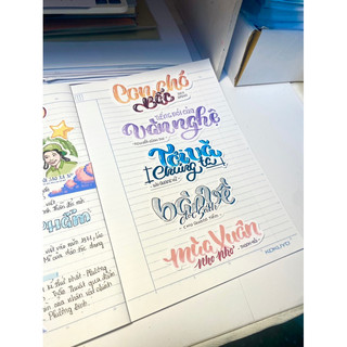 STICKER TIÊU ĐỀ LỚP 9 /Thiết kế bởi MAY.STUDY