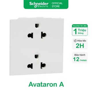 Hạt ổ cắm 3 chấu cắm nhanh dòng avataron a 16a trắng 250vac ip20 - schneider electric - m3t426ust_we m3t426ust2_we