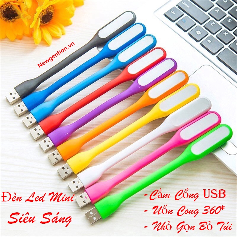 Đèn led mini USB siêu sáng dùng để đọc sách, thay thế đèn ngủ, du lịch, đèn rọi bàn phím có cổng USB tiện lợi