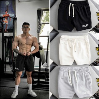 Quần Short Tập Gym Nam, Thể Thao Nam Nỉ Dày Dặn LIVE FIT -Ken Store