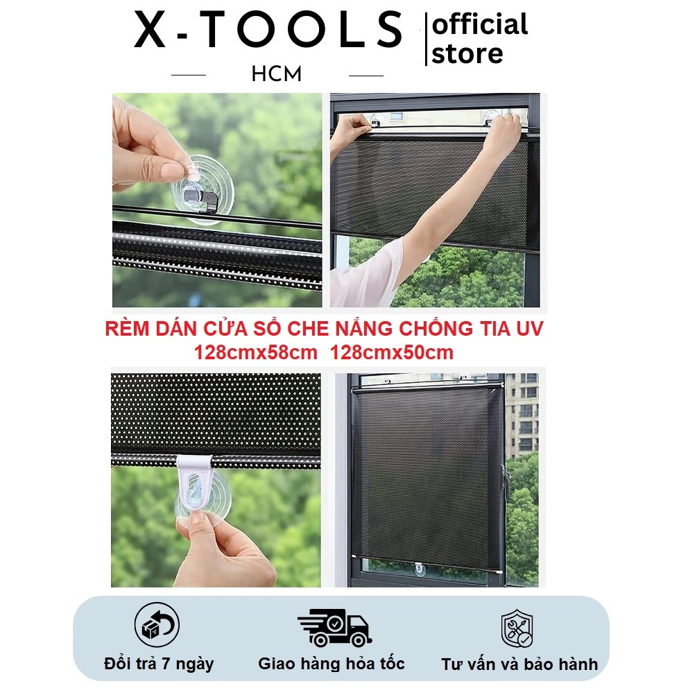 Rèm Dán Cửa Sổ Che Nắng Chống Tia UV, Rèm Che Nắng Đa Năng Dán Cửa Kính Phòng, Rèm Chống Nắng Dán Xe Hơi