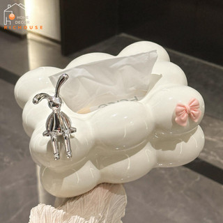 Hộp Đựng Khăn Giấy Hình Đám Mây Celebrow Marshmallow Con Thỏ Để Bàn Phòng Khách Sang Trọng