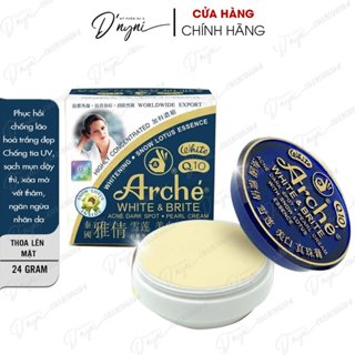 Kem Trắng Da Ngừa Mụn Thâm Sen Tuyết Arche White & Brite Acne Dark Spot Pearl Cream With Snow Lotus Thái Lan 24 Gram
