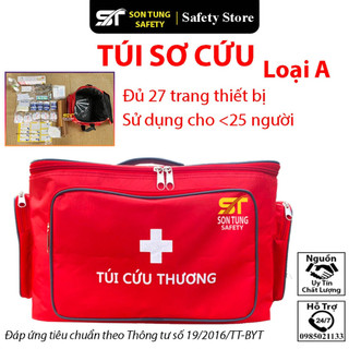 Túi sơ cứu, túi cứu thương loại a, đầy đủ trang thiết bị theo thông tư số 19/2016/tt-byt