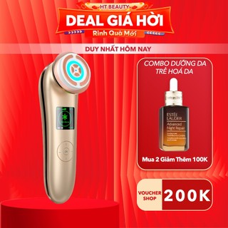  Máy nâng cơ mặt đẩy tinh chất trẻ hóa da massage mặt Vline Nanotime F81E sóng Photon RF 9in1 