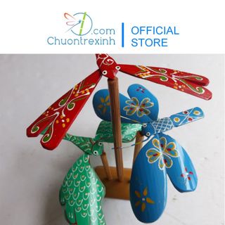 Bộ ba chuồn chuồn bướm râu chim tre chân đế ba Chuồn tre xinh shop TPHCM