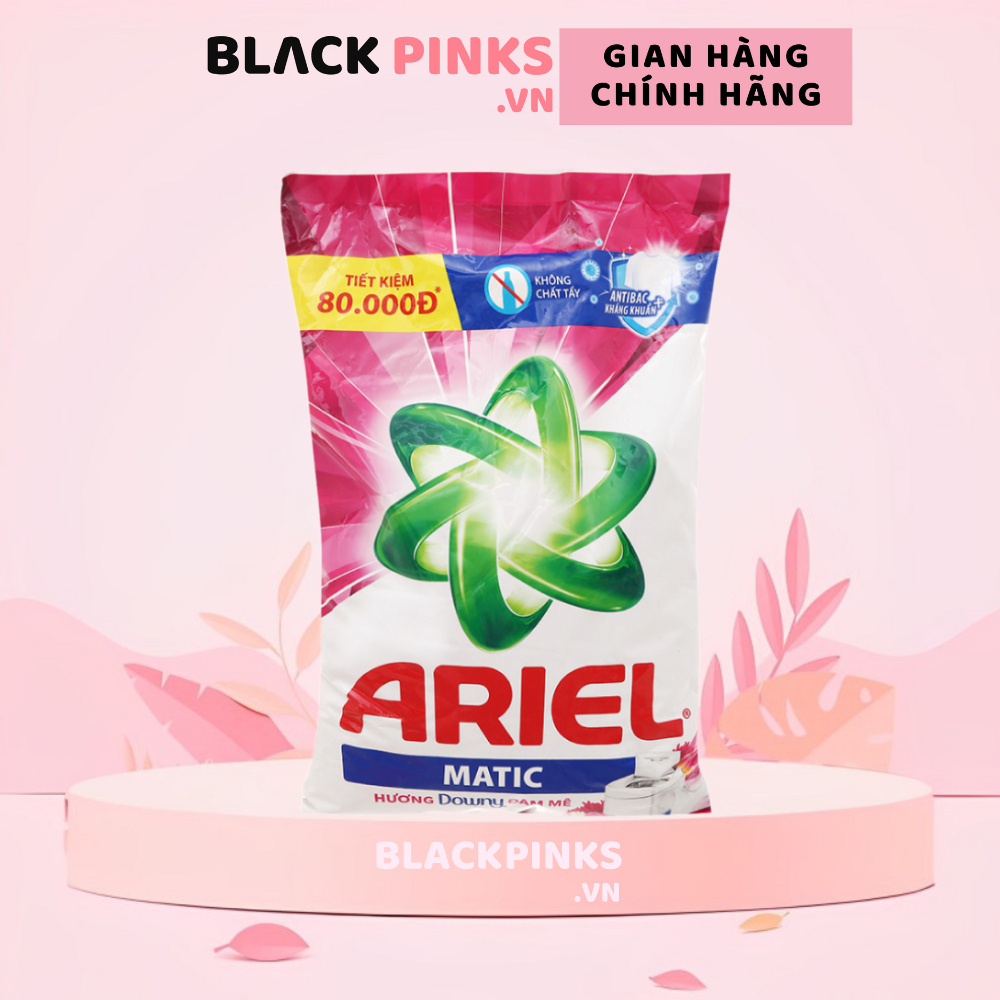 Bột giặt Ariel Sạch hoàn hảo - Khử mùi hôi hương Downy đam mê túi 2.4kg/3.8kg/5kg