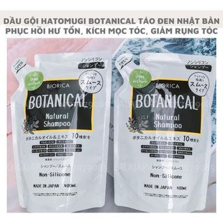Dầu xả Botanical Hatomugi non - sillicone giúp mềm tóc ngăn rụng tóc kích thích mọc tóc 400ml