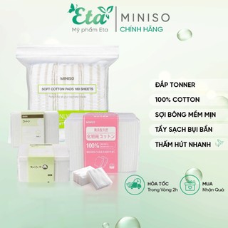 BTT bông tẩy trang MINISO siêu dai 180-475-800-1000 miếng