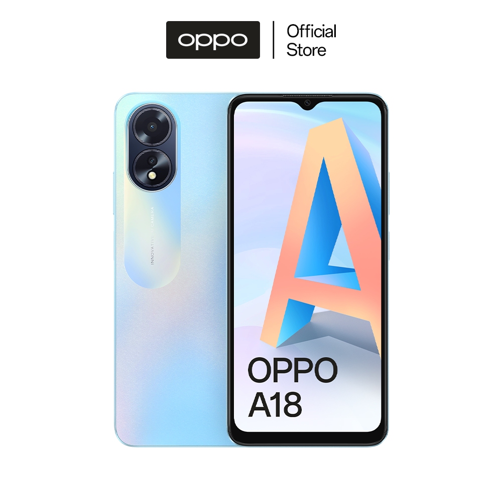 [GIAO HÀNG 2/1] Điện Thoại OPPO A18 (4GB/128GB) | Màn hình lớn | Pin 5000mAh - Hàng Chính Hãng. | BigBuy360 - bigbuy360.vn