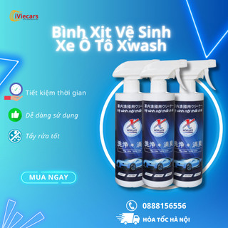 Bình Xịt Vệ Sinh Xe Ô Tô Xwash Dung Dịch Vệ Sinh Nội Thất Xe Hơi Làm Sạch Ghế Da Trần Nỉ Khử Mùi Diệt Khuẩn Ô Tô