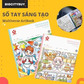 SỔ TAY DẠ QUANG HÀN QUỐC 6 MÀU 78 CHỦ ĐỀ