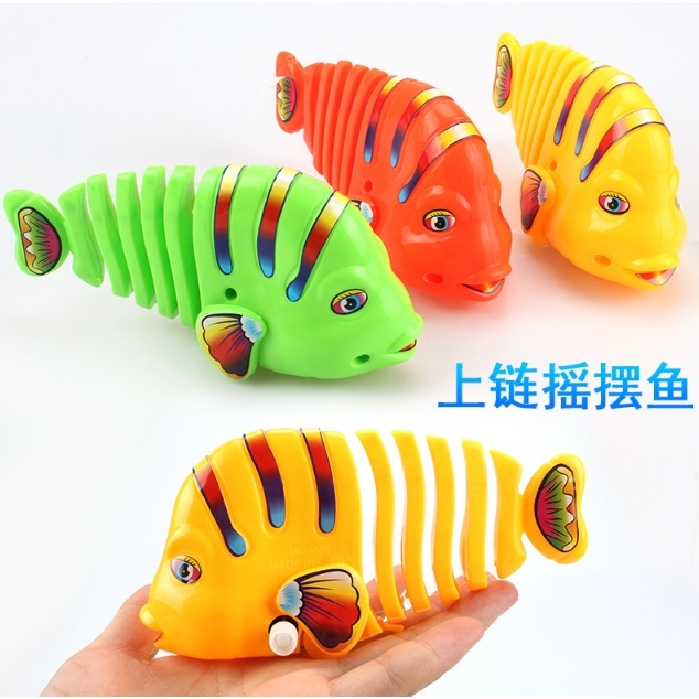 [Giá Bán Sỉ] Combo 2 Màu Đồ chơi cá vặn cót vẫy đuôi cực vui cho bé