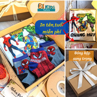 Quà sinh nhật cho bé trai, Quà cho bé trai hình siêu nhân Chất Vải CAO CẤP, IN TÊN THEO YÊU CẦU MIỄN PHÍ, Bi Kids S48