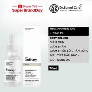 Tinh chất ngừa mụn thâm The Ordinary Niacinamide 10% + Zinc 1%