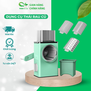 Máy Thái Lát Rau Củ TUIDO SHOP Bào Cắt Củ Quả Đa Năng Kèm 6 Lưỡi Dao Cắt, Hàng Loại 1 Cực Bền