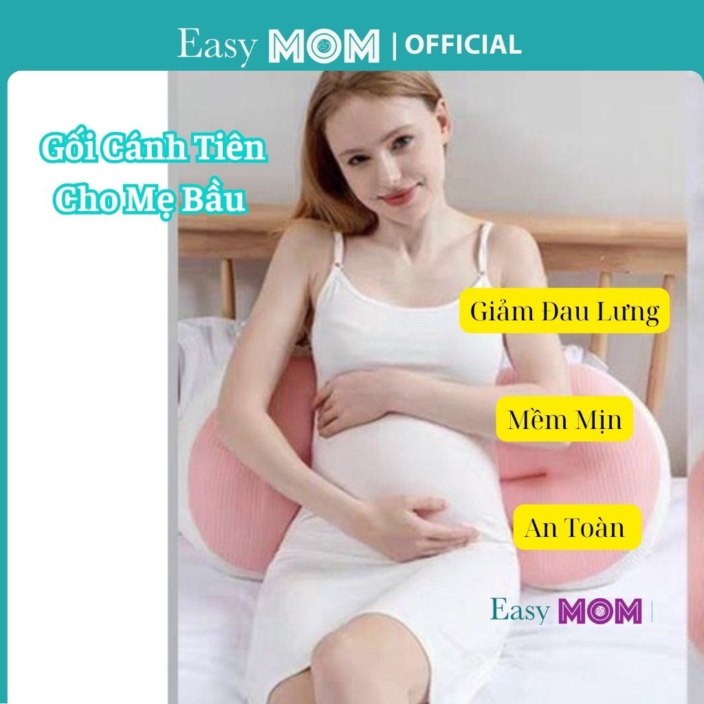 Gối Cánh Tiên Sợi Tre Cho Bà Bầu, Gối Ôm Mẹ bầu giảm đau lưng