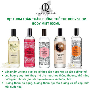 Nước hoa xịt thơm toàn thân dưỡng da the body shop body mist 100ml