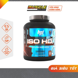 Iso hd bpi 5 lbs 100% pure isolate protein 2.27 kg - whey protein tăng cơ 69 lần dùng