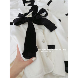 SET BỐ DẠ CỔ SEN VIỀN  + CHÂN VÁY